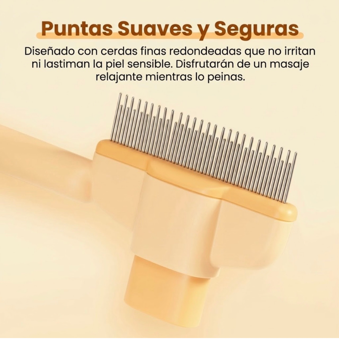 CleanPaw: Cepillo Autolimpiante 2 en 1 para Mascotas